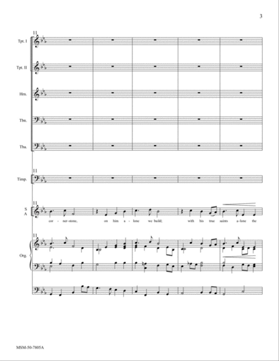 Christ Is Our Cornerstone Choir scores gallery preview page 4