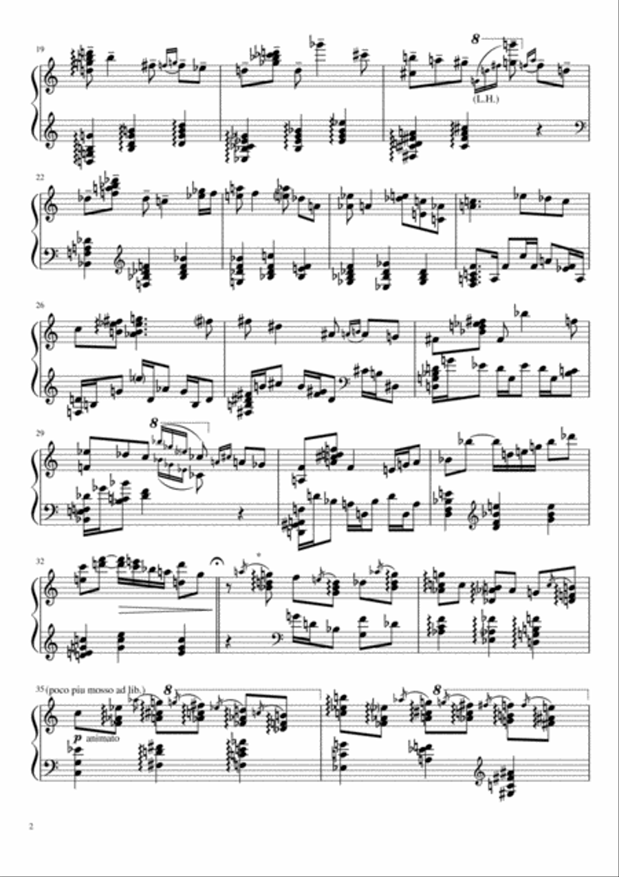 №2 - Sunflowers Piano Solo scores gallery preview page 2