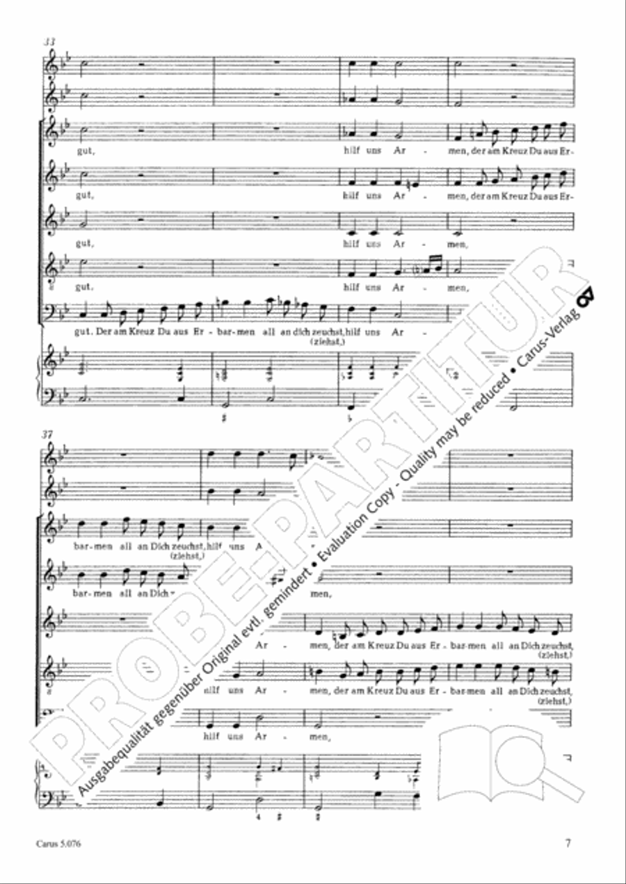 Vom Leiden Christi SSATB scores gallery preview page 8