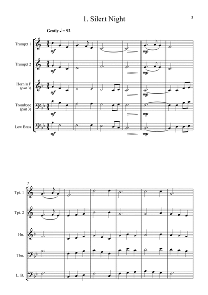 Carols for Four (or more) - Fifteen Carols for Brass Quartet image number null