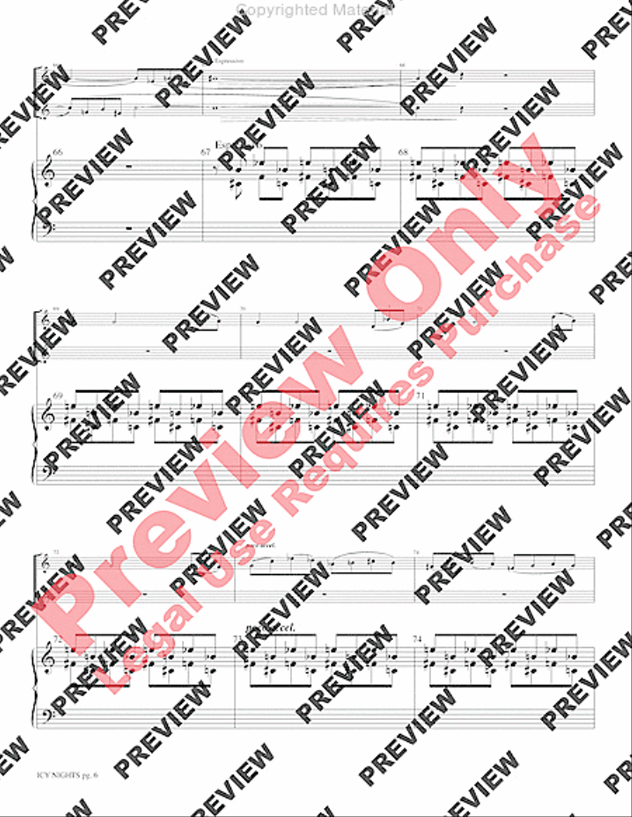 Icy Nights Brass Duet scores gallery preview page 8