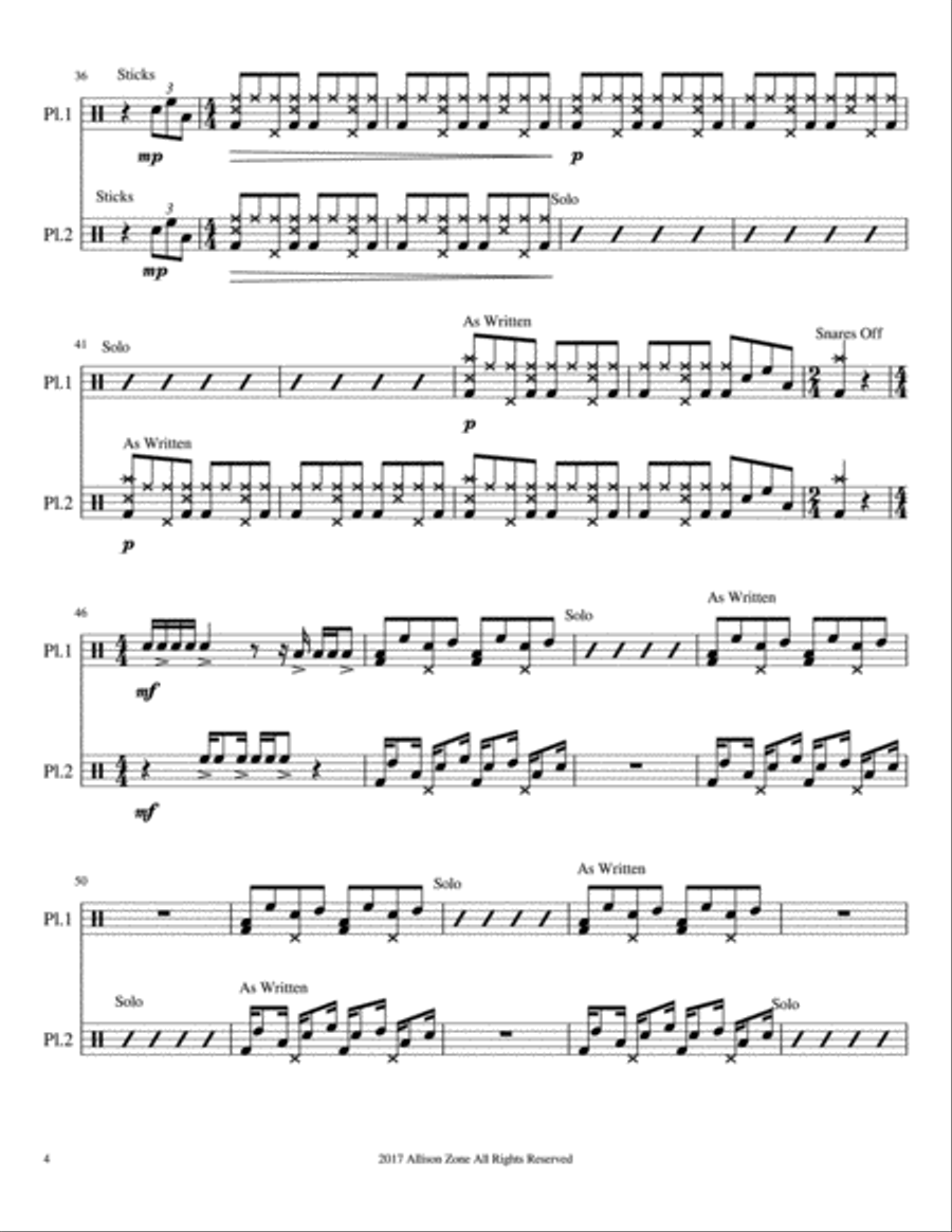 Chiyou Drum Set scores gallery preview page 4