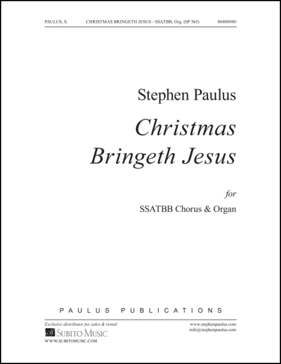 Christmas Bringeth Jesus SSATBB scores gallery preview page 1