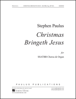 Book cover for Christmas Bringeth Jesus