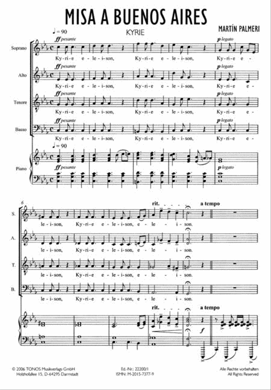 Misa a Buenos Aires 4-Part scores gallery preview page 2