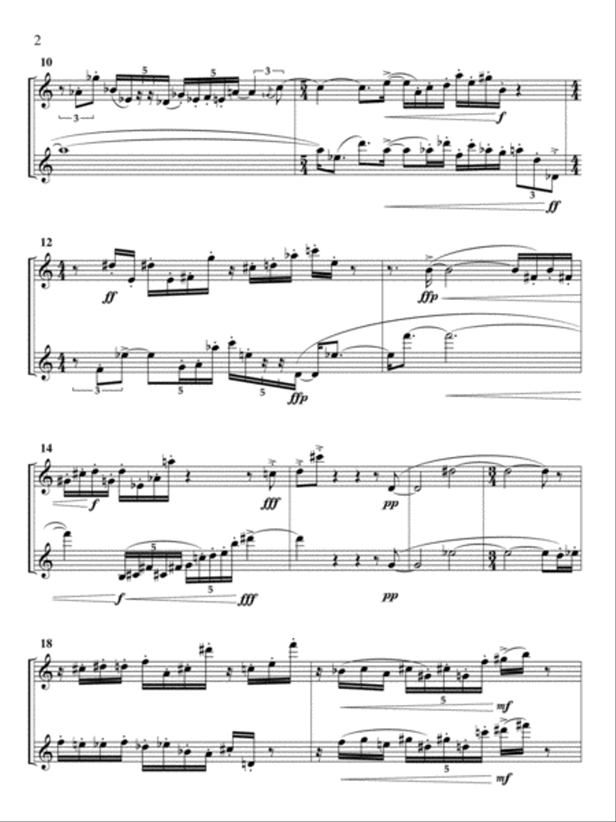 [Froom] Circling (Soprano and Alto Saxophones) Woodwind Duet scores gallery preview page 6