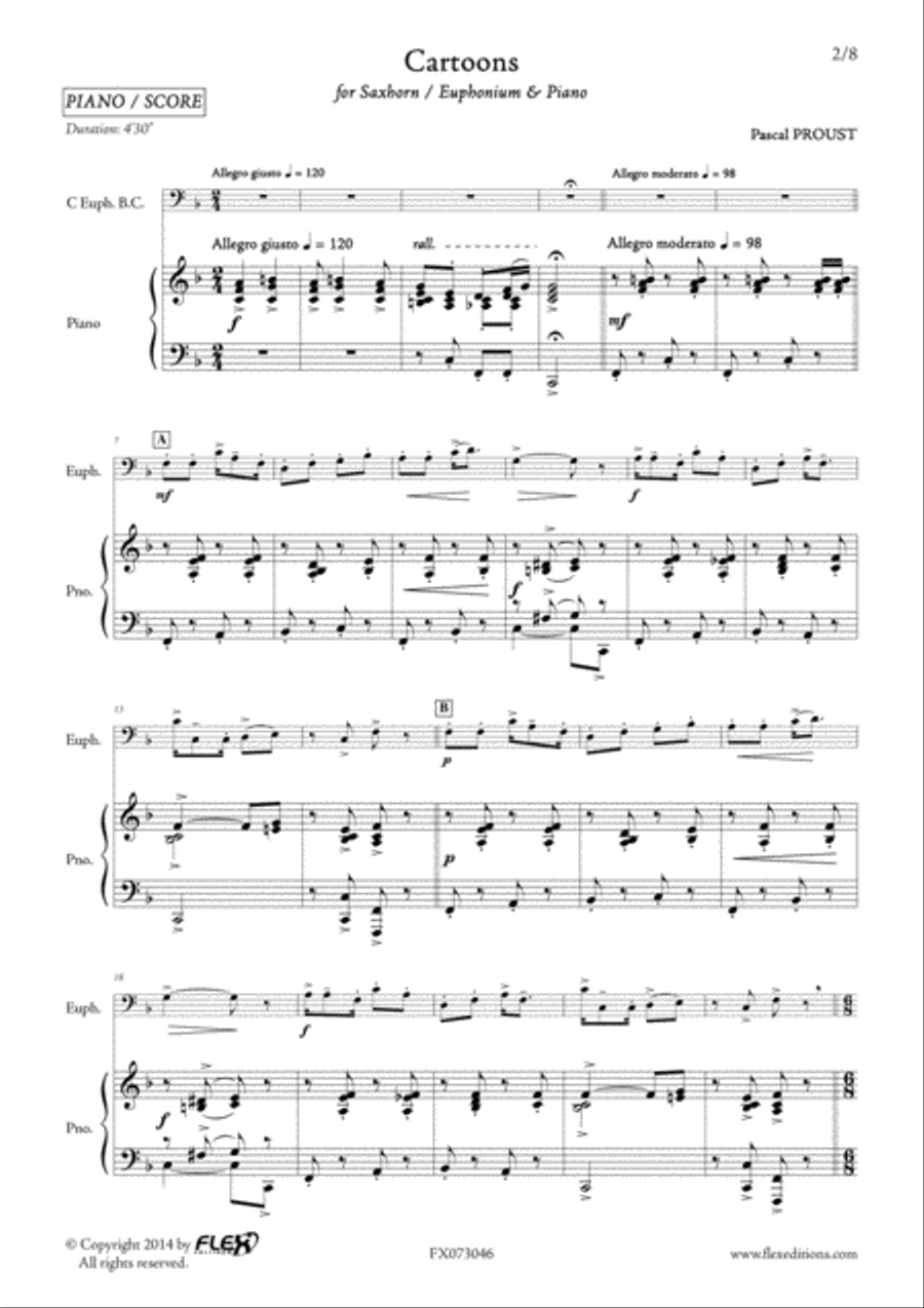 Cartoons Cartoons Euphonium scores gallery preview page 2