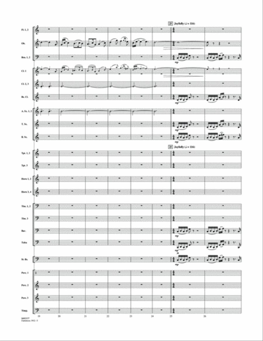Dartmoor, 1912 (from War Horse) - Full Score Concert Band scores gallery preview page 5