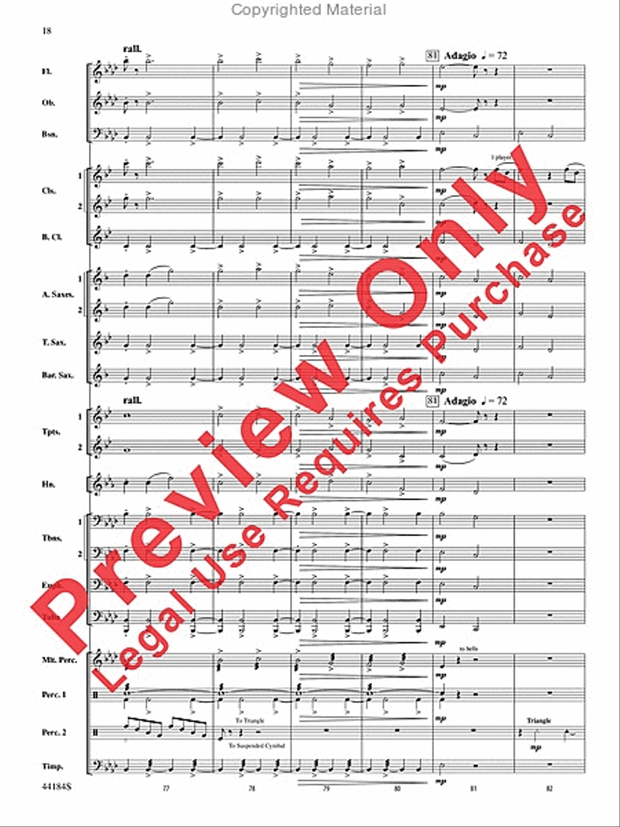 Hsien Concert Band scores gallery preview page 18
