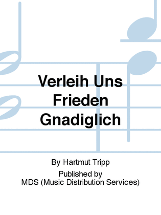 Book cover for Verleih uns Frieden gnädiglich