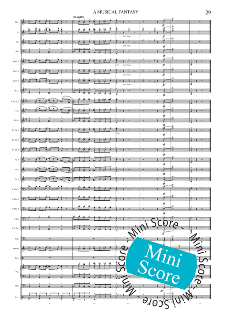 A Musical Fantasy Concert Band scores gallery preview page 35