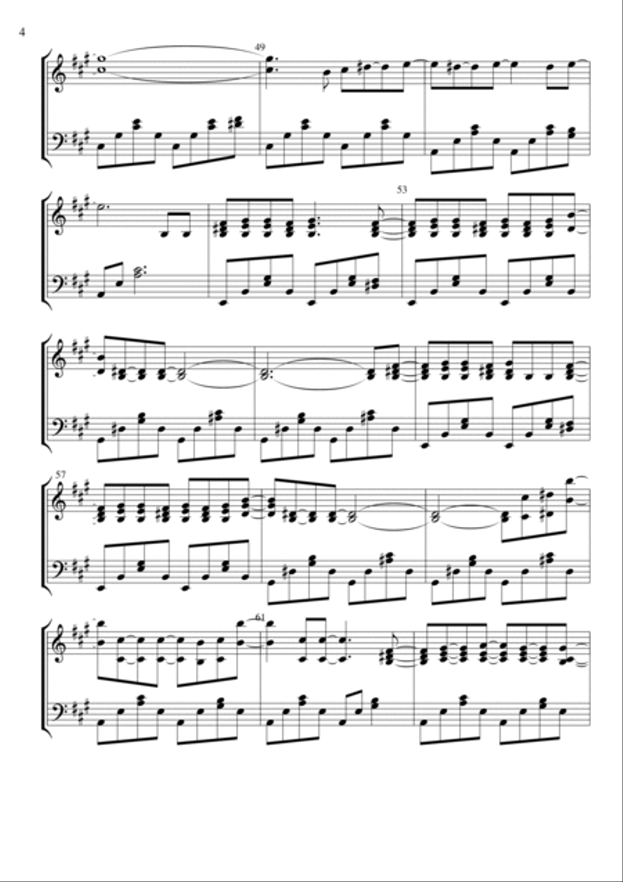 Need You Now Piano Solo scores gallery preview page 4