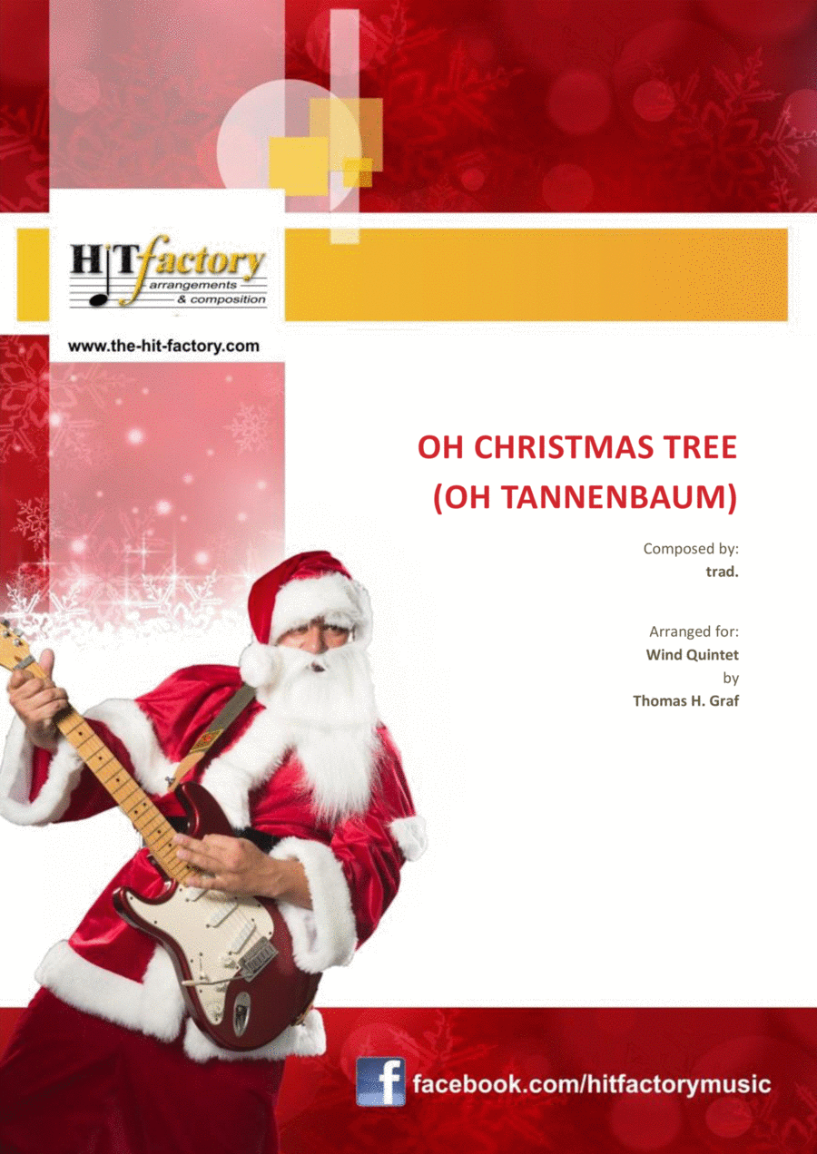 Oh Christmas tree (Oh Tannenbaum) - Funky - Wind Quintet Woodwind Quintet scores gallery preview page 1