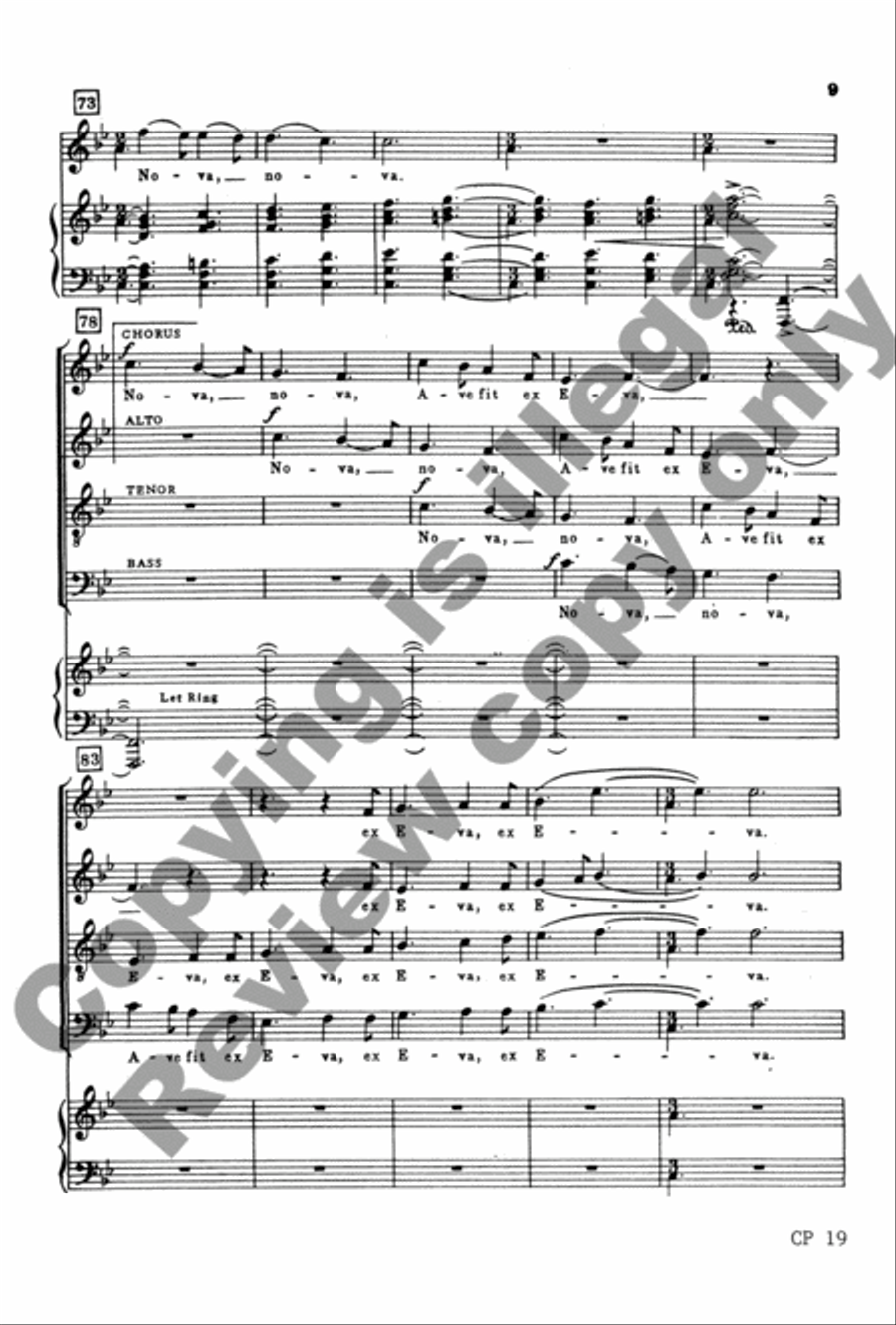 Nova, Nova! 4-Part scores gallery preview page 21