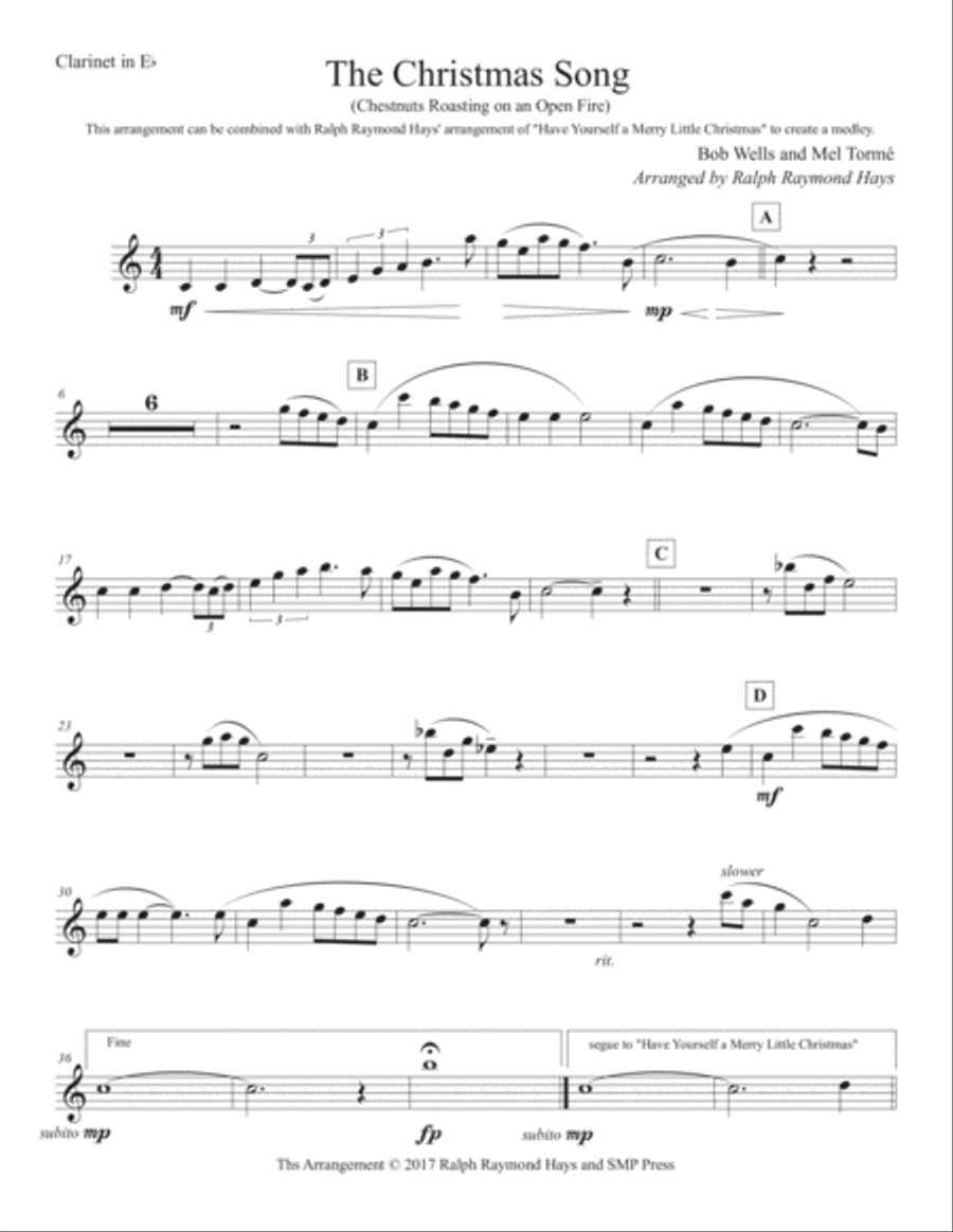 The Christmas Song (Chestnuts Roasting On An Open Fire) Woodwind Ensemble scores gallery preview page 4