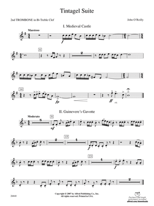 Tintagel Suite: (wp) 2nd B-flat Trombone T.C.