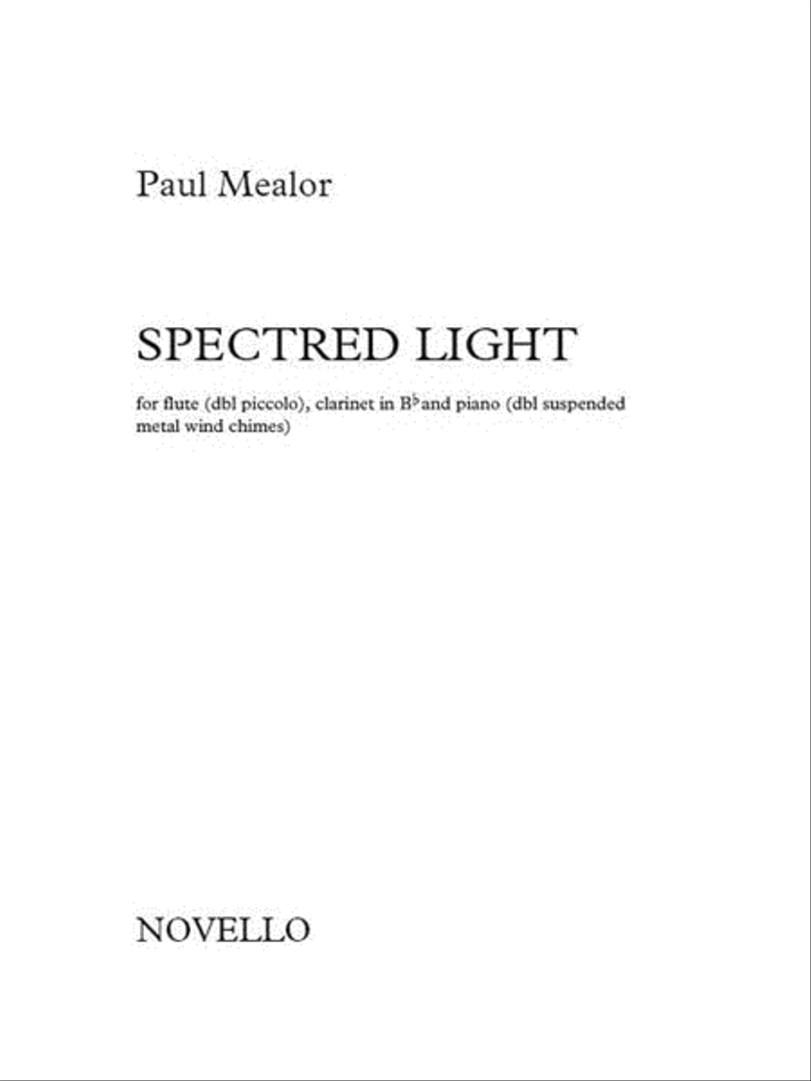Spectred Light Spectred Light Clarinet scores gallery preview page 1