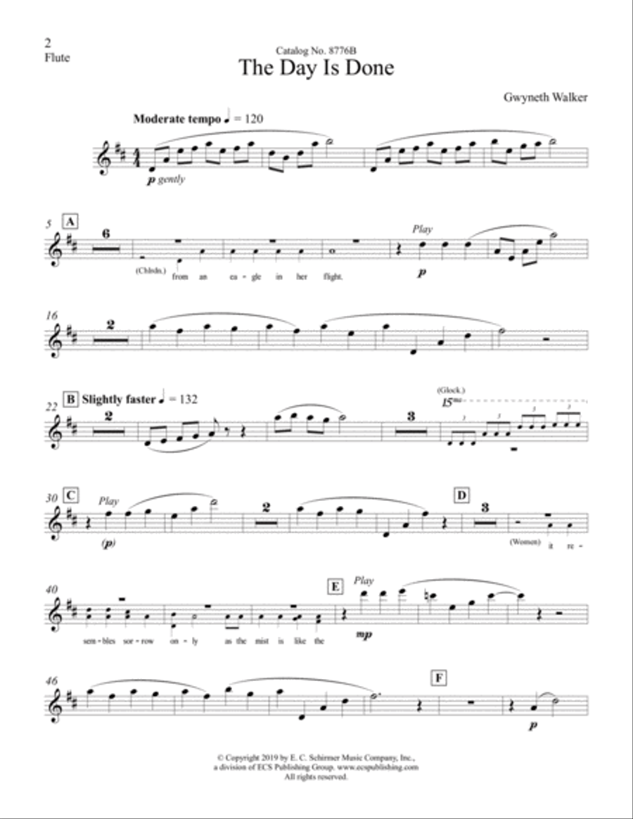 The Day Is Done The Day Is Done Choir scores gallery preview page 2