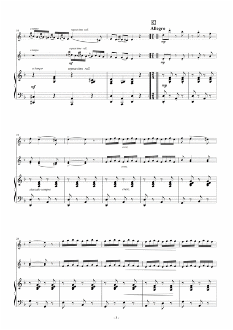 Czardas for Marimba duet and piano﻿ image number null