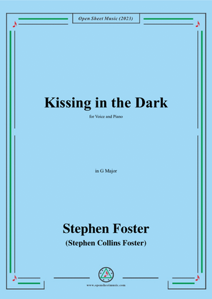 Book cover for S. Foster-Kissing in the Dark,in G Major