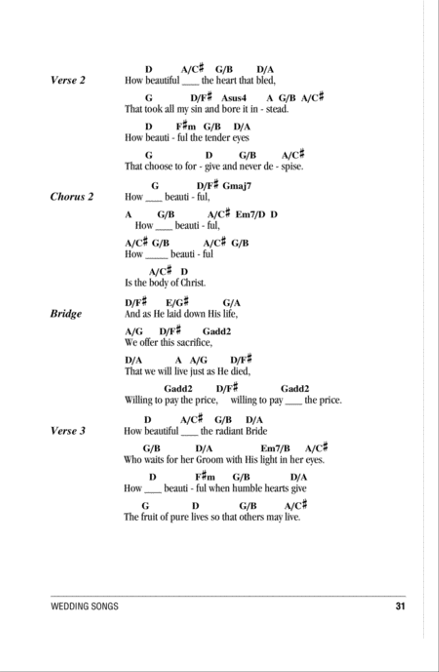 How Beautiful How Beautiful Acoustic Guitar scores gallery preview page 2
