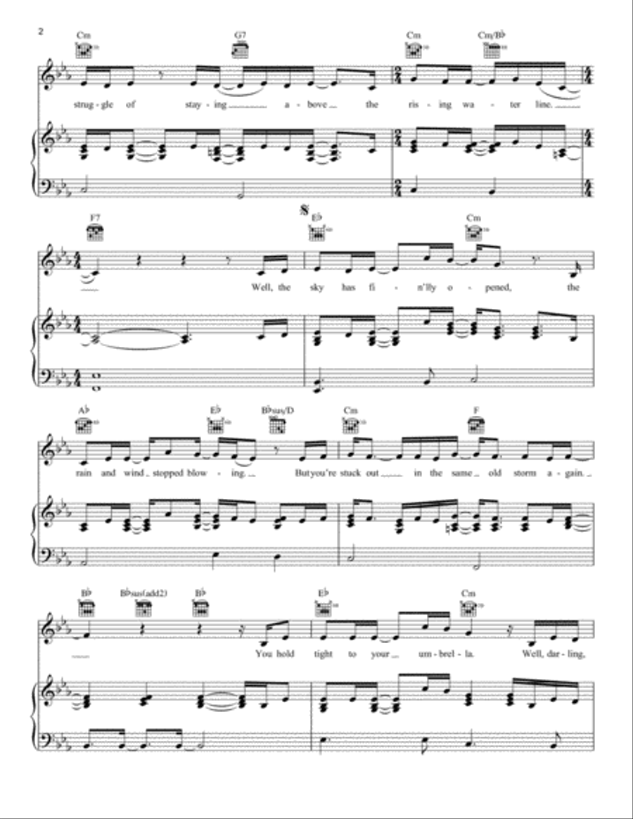 Rainbow Piano, Vocal, Guitar scores gallery preview page 2