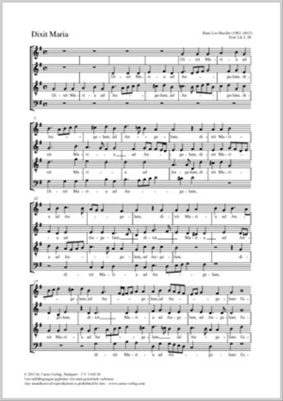 Dixit Maria Dixit Maria 4-Part scores gallery preview page 1