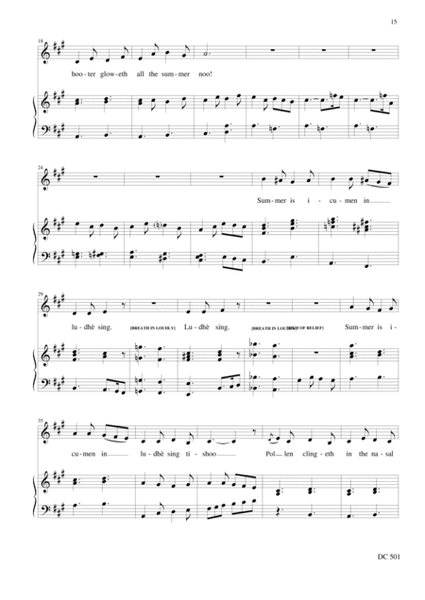 Ludhe Sing Tishu (Loud sing tishoo - Sneezing Song) (Alto and Piano) image number null
