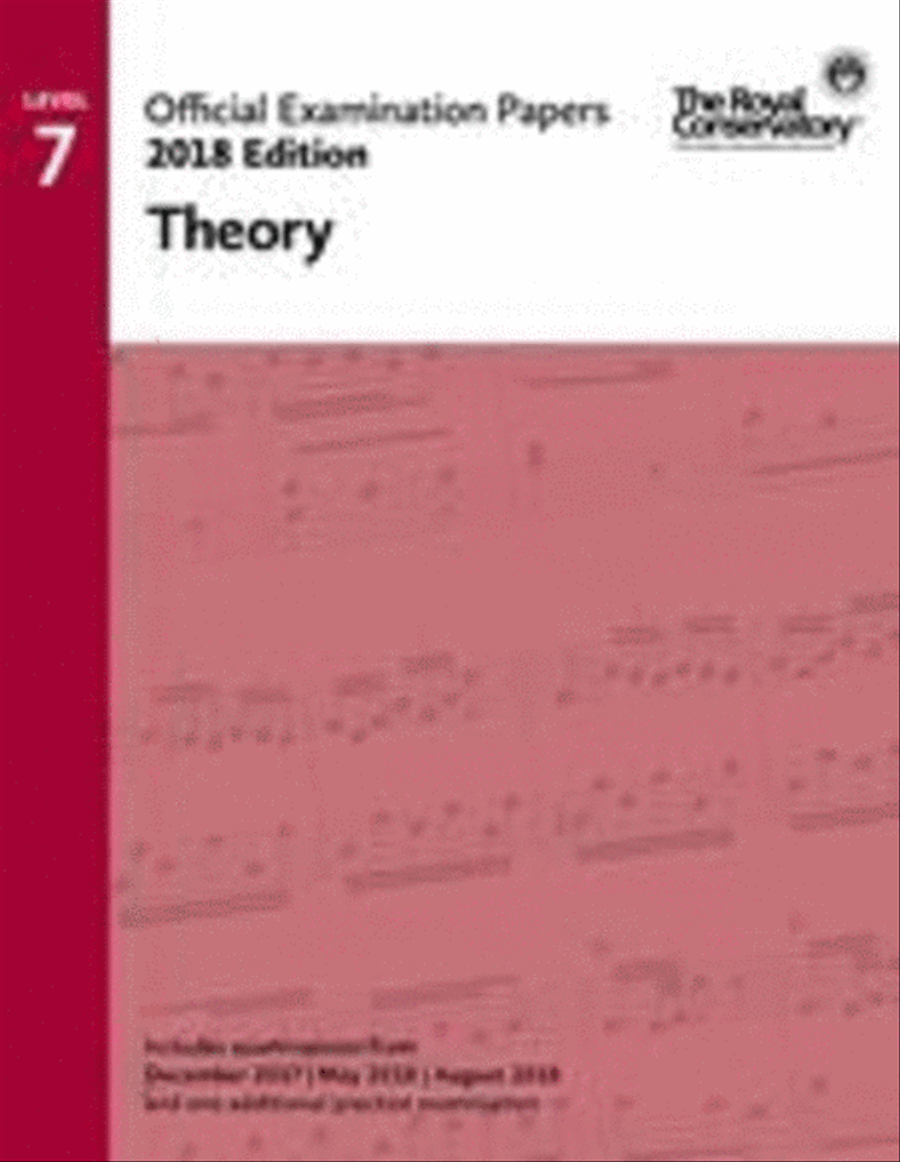2018 Official Exam Papers: Level 7 Theory Piano Method scores gallery preview page 1