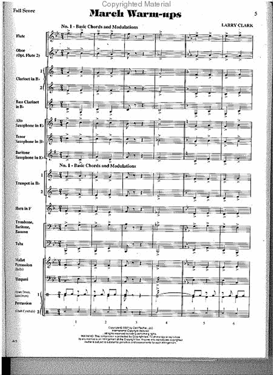 The New Bennett Band Book - Vol. 1 (Score with audio) Concert Band Methods scores gallery preview page 2