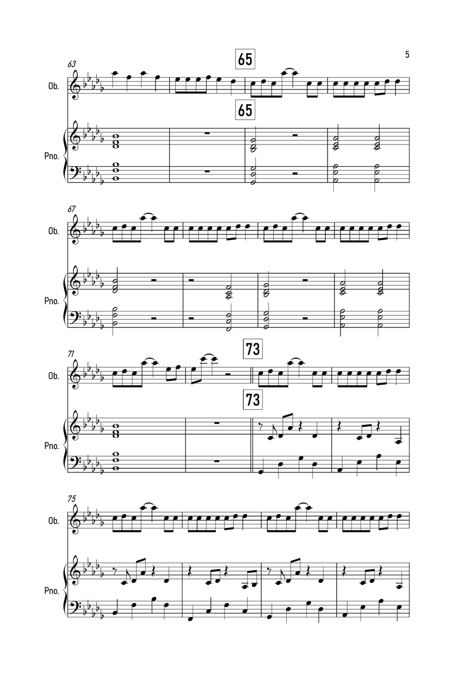 Stay Piano scores gallery preview page 5
