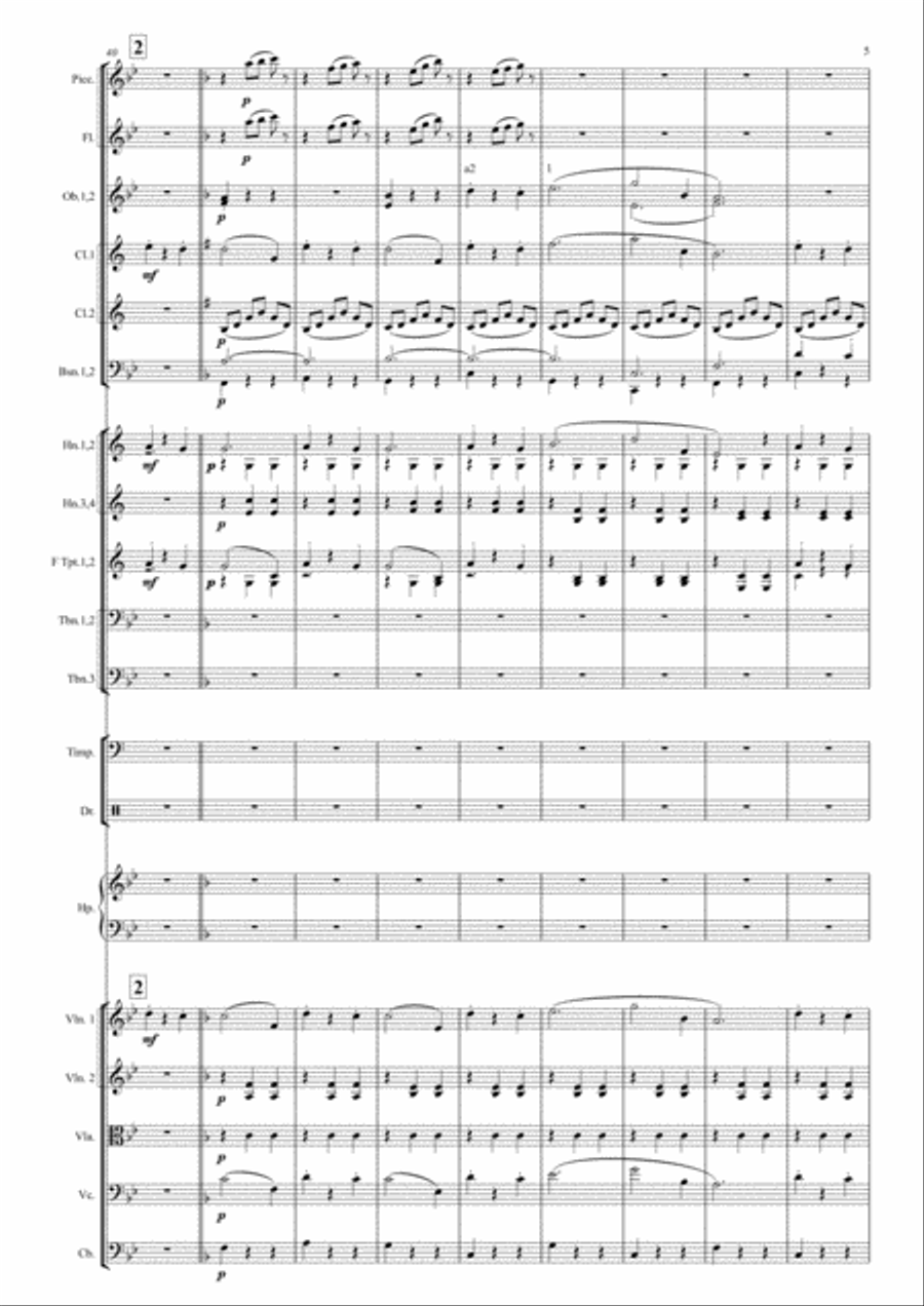 Frühlingsstimmen Walzer op 410 Full Orchestra scores gallery preview page 6