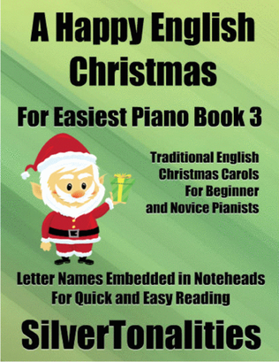Book cover for A Happy English Christmas for Easiest Piano Book 3