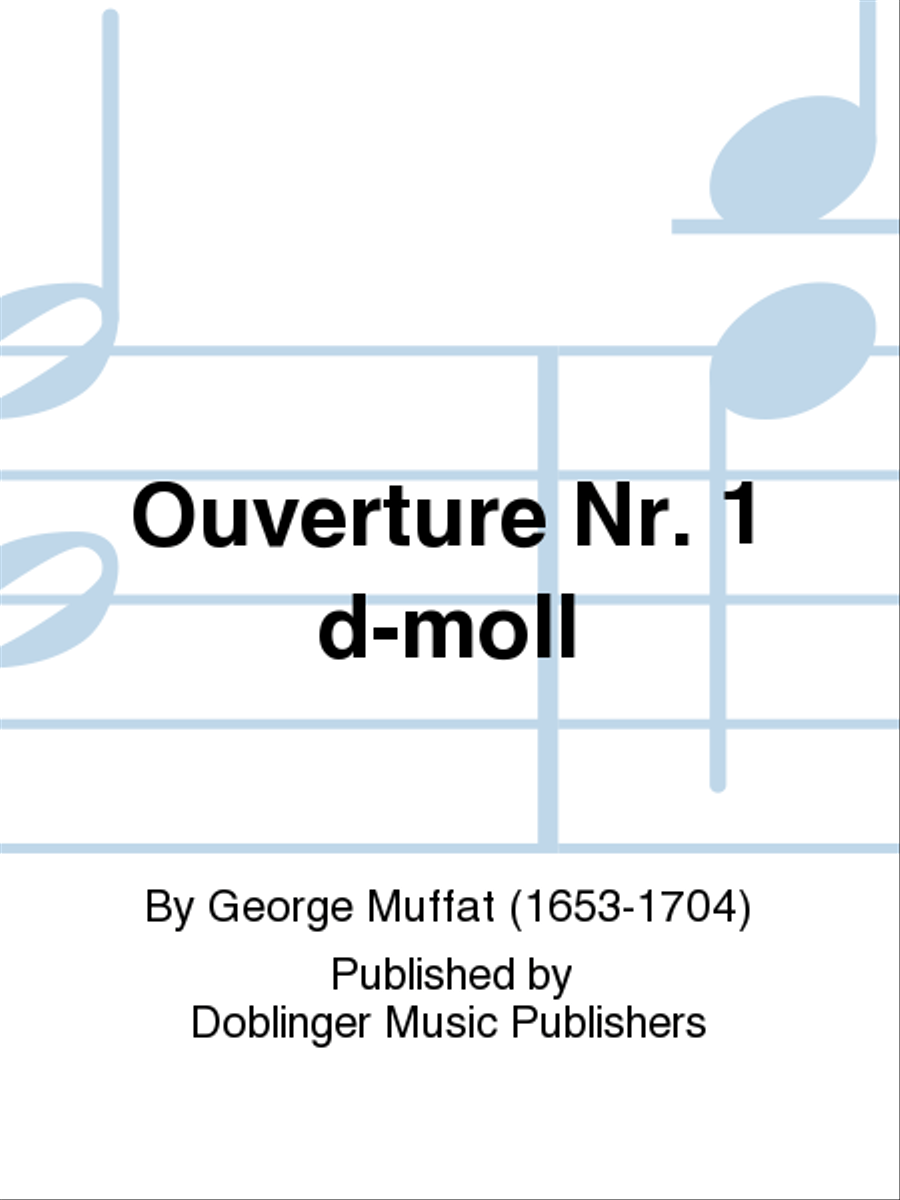 Ouverture Nr. 1 d-moll Basso Continuo scores gallery preview page 1