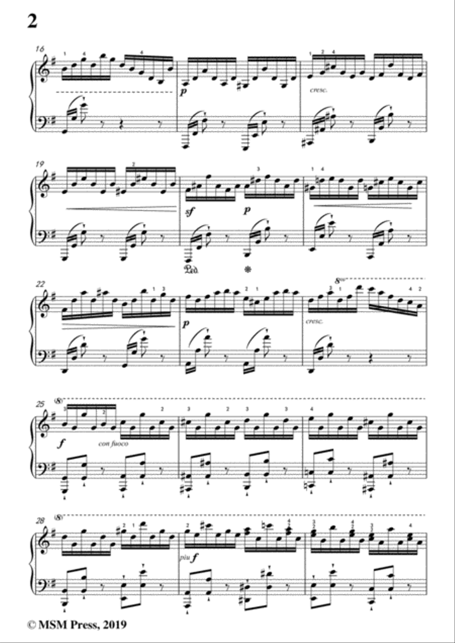 Czerny-The Art of Finger Dexterity,Op.740 No.20,for Piano Piano Solo scores gallery preview page 4