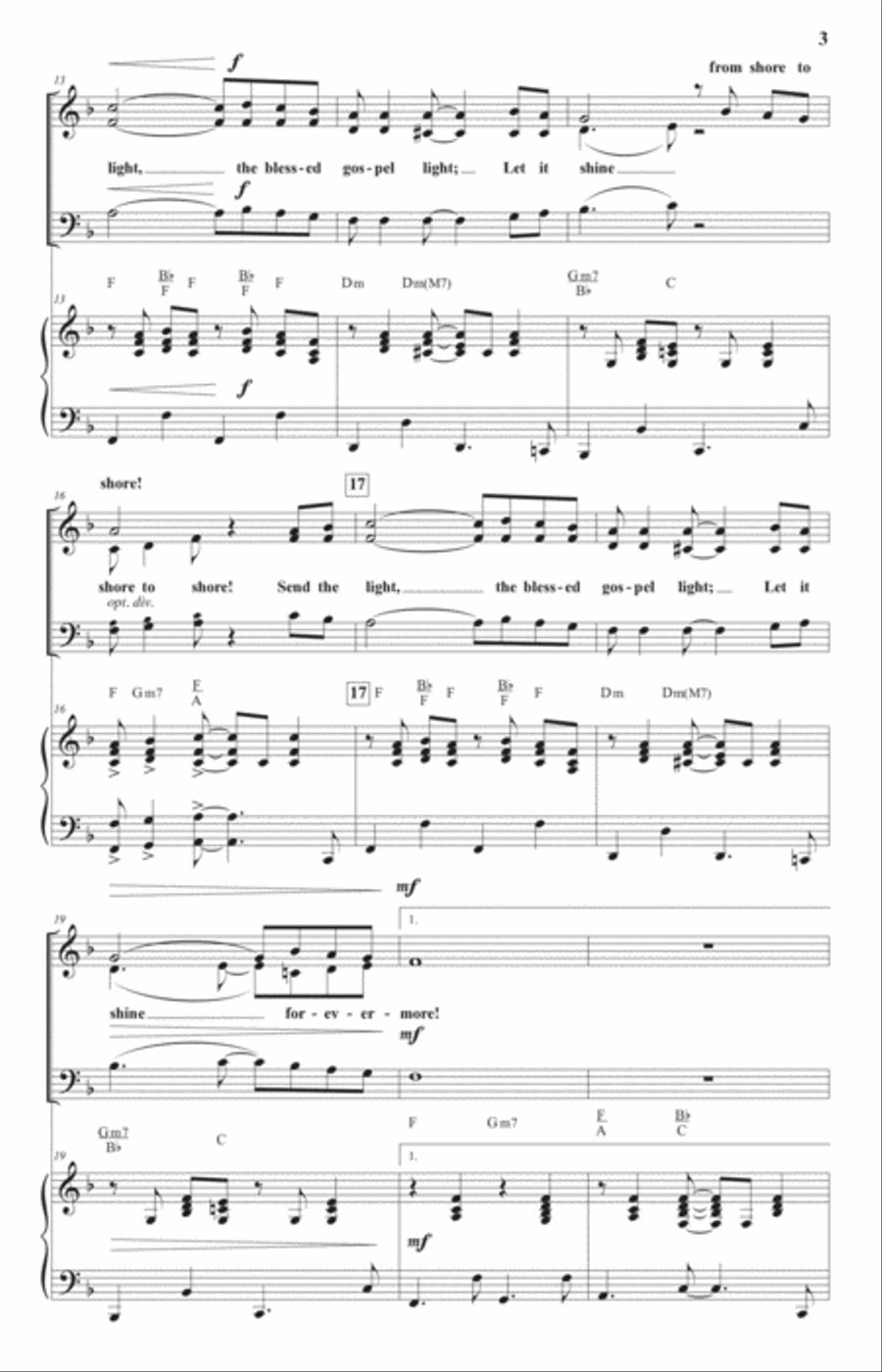 Send the Light (SAB) 3-Part scores gallery preview page 3