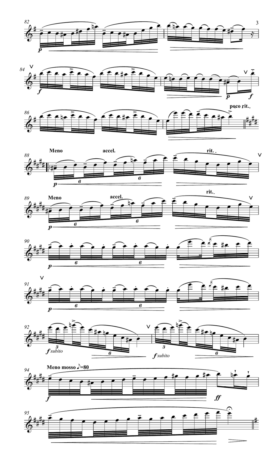 Schubert Intro & Variations for flute & piano Flute Solo scores gallery preview page 4
