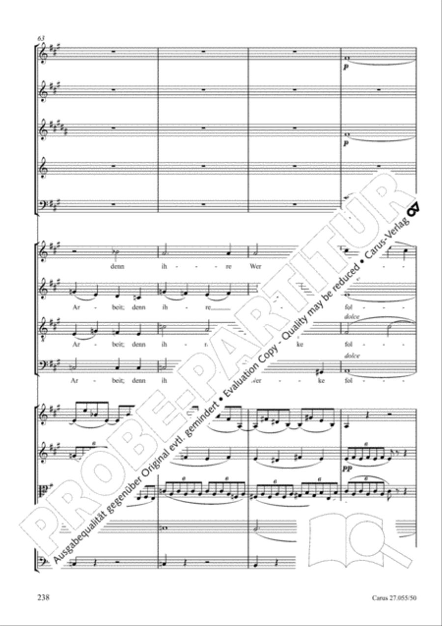 Ein Deutsches Requiem (German Requiem) 4-Part scores gallery preview page 245