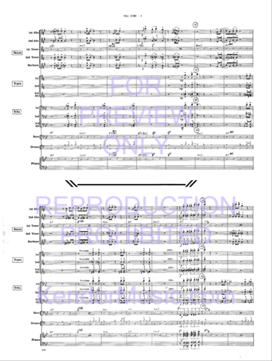 Road Time Shuffle Jazz Ensemble scores gallery preview page 7