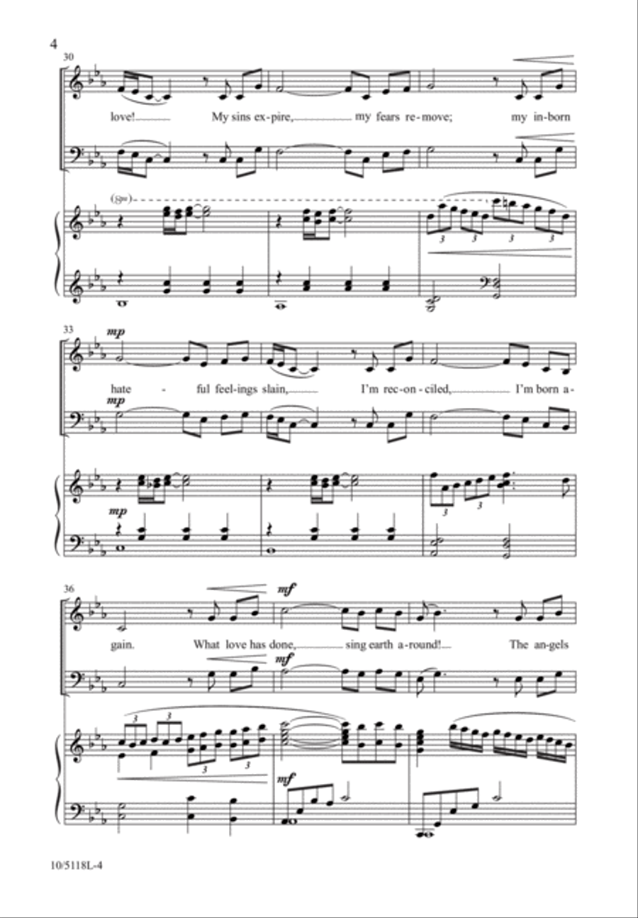 Behold the Love, the Grace of God 3-Part scores gallery preview page 5
