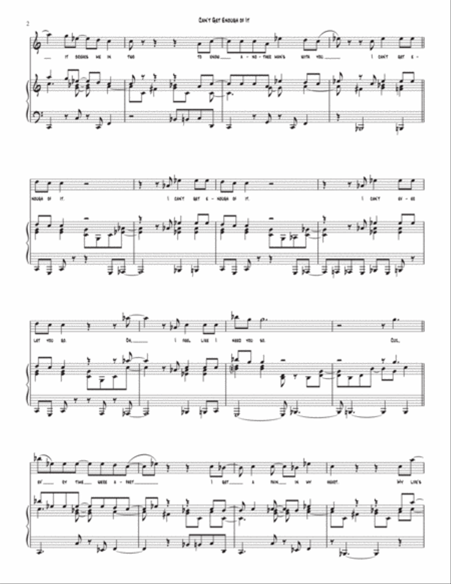 I Can't Get Enough Of It Voice scores gallery preview page 2