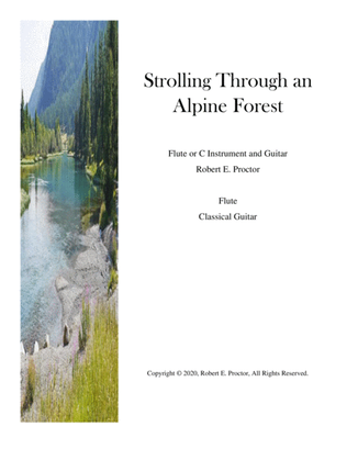Strolling Through an Alpine Forest for Flute (C instrument) and Guitar