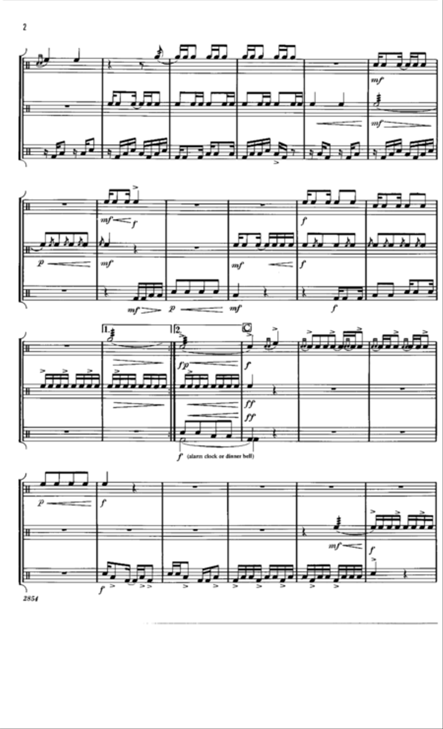 Ragtime Renegades Percussion Ensemble scores gallery preview page 3