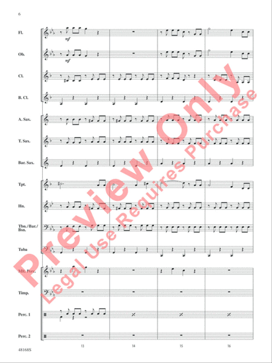 Happy Birthday, Ludwig Happy Birthday, Ludwig Concert Band scores gallery preview page 7