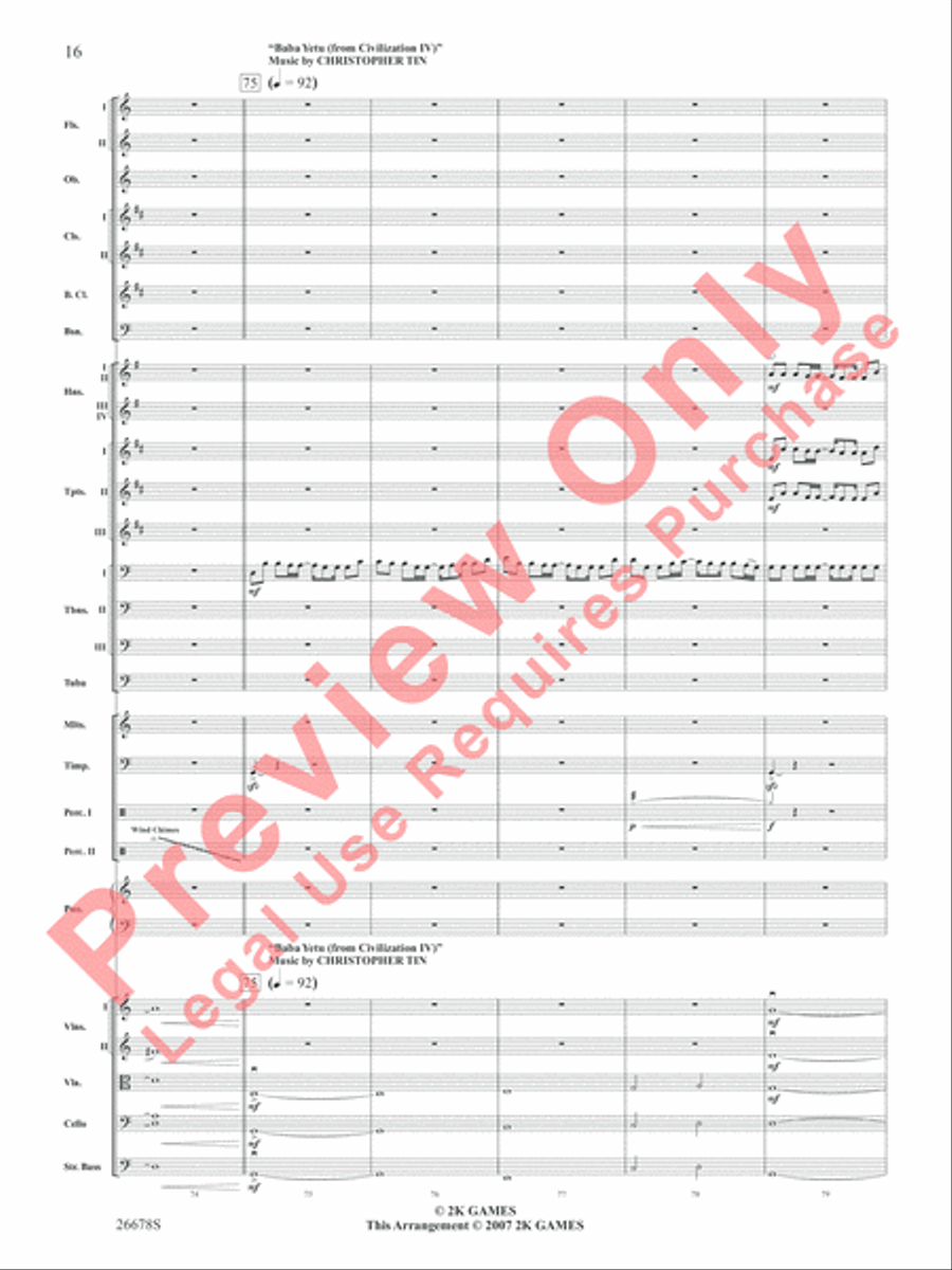 Suite from Video Games Live Full Orchestra scores gallery preview page 17