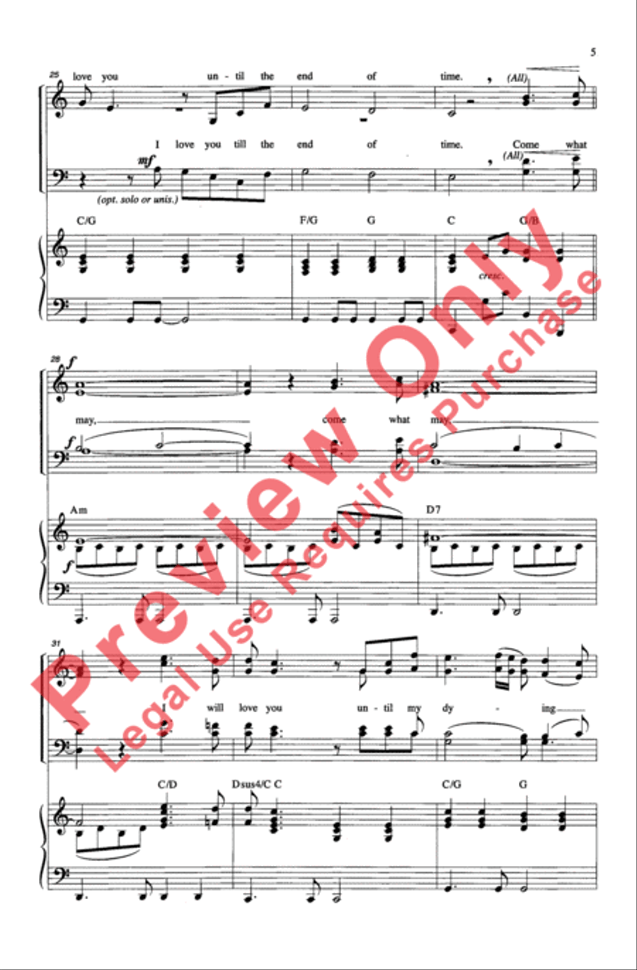 Come What May Come What May 4-Part scores gallery preview page 5