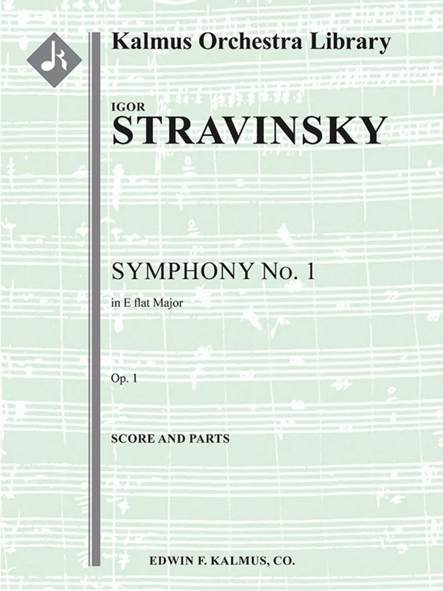 Symphony No. 1 in E-flat, Op. 1 Full Orchestra scores gallery preview page 1