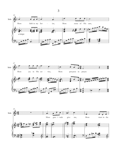 More Holiness Give Me - Vocal Solo - Arr. by KATHLEEN HOLYOAK image number null