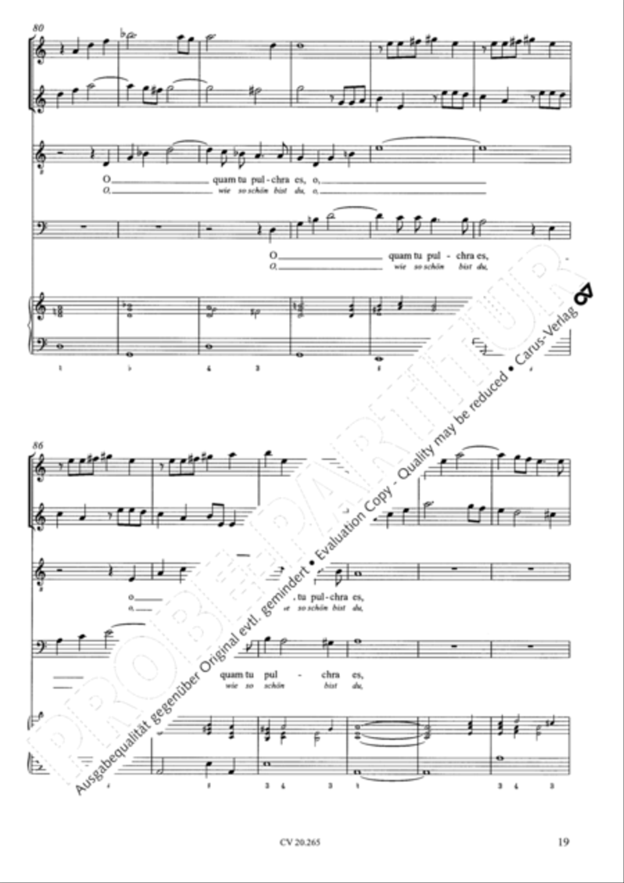 O quam tu pulchra es; Veni de Libano Score scores gallery preview page 20