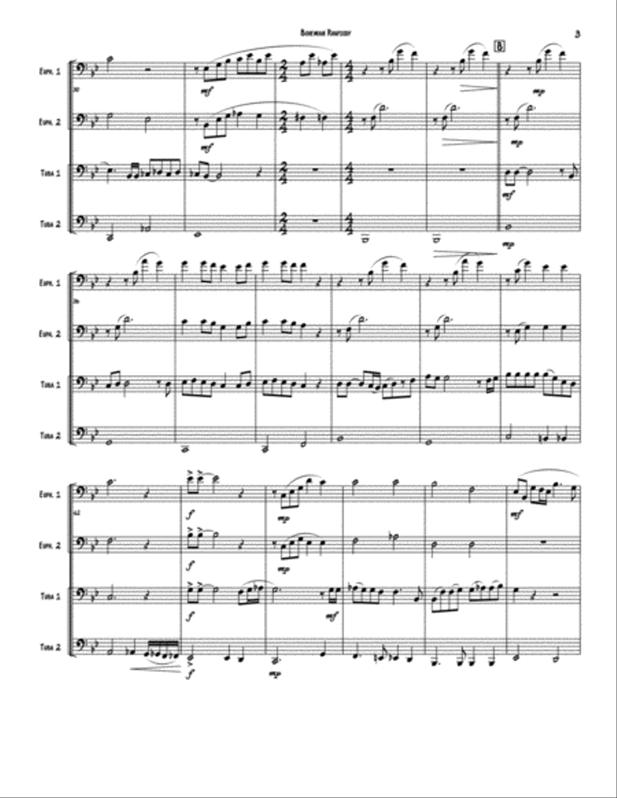 Bohemian Rhapsody Brass Ensemble scores gallery preview page 3
